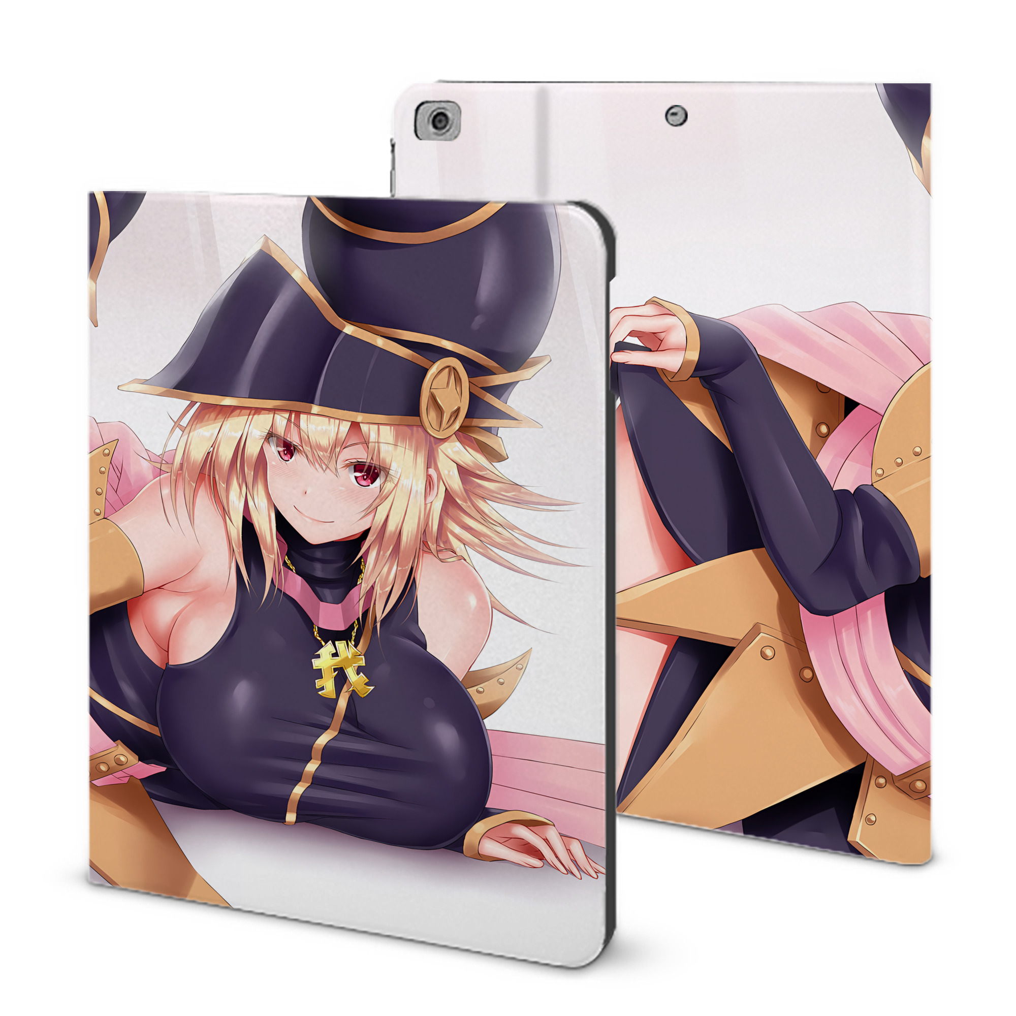 （画像用） 遊☆戯☆王 Yu-Gi-Oh! IPad ケース ブック型 PUレザー TPU 耐衝撃 軽量 薄型 ペン収納なし 全面保護 IPad 各モデル対応